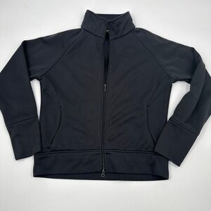 Nike Golf Dri-FIT Full Zip Jacket Black Women Medium 251398 Mock Neck Athletic